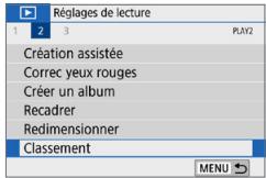 CANON 250D - Classement d'une image unique - 1