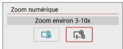 CANON 250D - Utilisation du zoom numérique pour video - 2