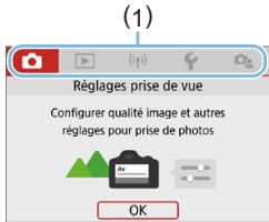 CANON 250D - Affichage du menu - 3