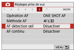 CANON 250D - Mise au point sur les yeux des personnes - 1