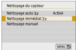 CANON 250D - Activation manuelle du nettoyage du capteur - 2