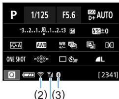 CANON 250D - Statut de la communication sans fil - 1
