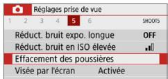 CANON 250D - Obtention des données d'effacement des poussières - 1