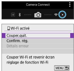 CANON 250D - Comment metre fin aux connexions Wi-Fi - 1