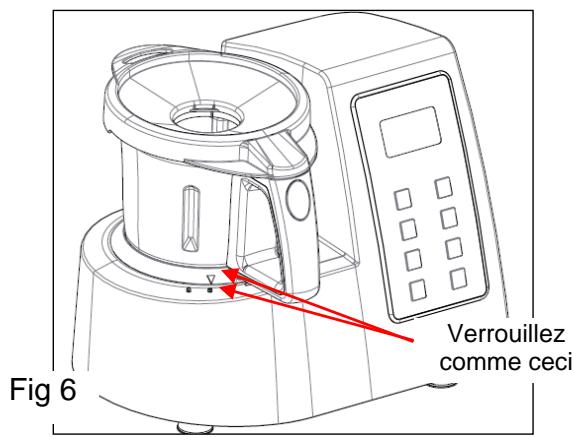 H.ROENIG HHM1028 - Comment placer correctement le bol et lancer les programmes : - 4