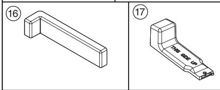 MIELE KWT6722IS - Pièces de montage fournies avec la cave à vin : - 6