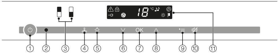 MIELE KWT6722IS - Bandeau de commande - 1