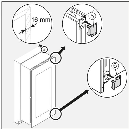 MIELE KWT6722IS - Uniquement pour les parois demeuble d'une épaisseur de 16 mm : - 1