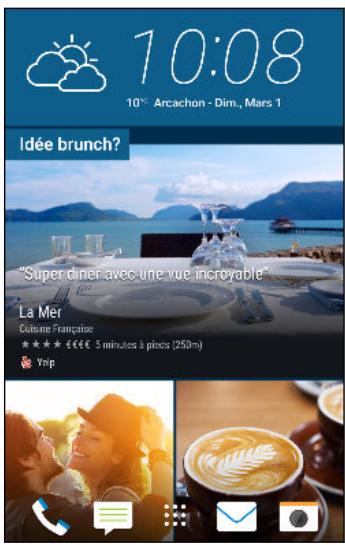 HTC OME AS SILVER - À quoi sert HTC BlinkFeed ? - 1