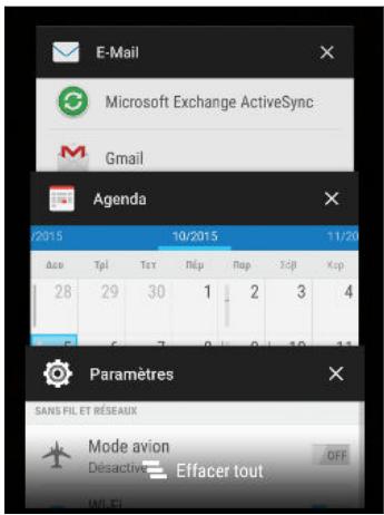 HTC OME AS SILVER - Basculer entre les applis ouvertes récemment - 1