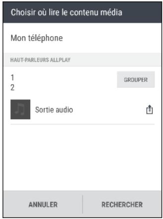HTC OME AS SILVER - Diffuser de la musique en streaming sur des haut-parleurs alimentés pas la plate-forme multimédia intelligente Qualcomm AllPlay - 1