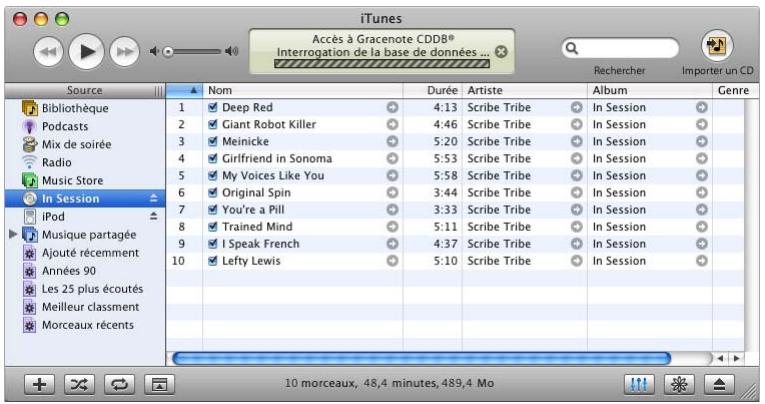 APPLE IPOD 30GO N MA146FD - Importation de musique dans iTunes à partir de CD audio - 1