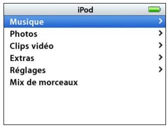 APPLE IPOD 30GO N MA146FD - Utilisation des commandes de l'iPod - 1