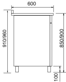 FRATELLI ONOFRI EV92 GFA - DIMENSIONS D'ENCOMBREMENT (mod. 192) - 2