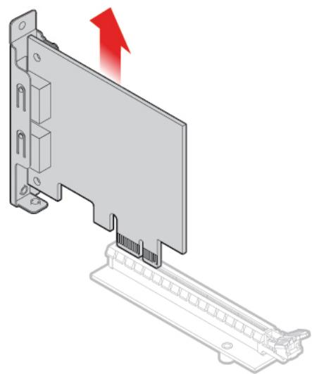 LENOVO M920TINY - Remplacement de la carte PCI Express et de l'adaptateur de carte PCI Express - 2