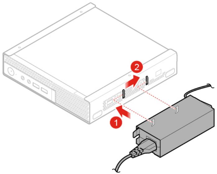 LENOVO M920TINY - Remplacement du système de retenue du boitier d'alimentation - 2
