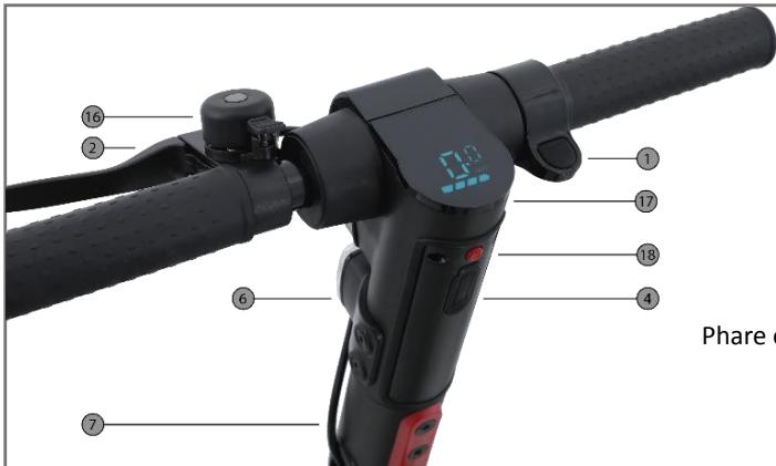 WISPEED T855M - Description de la trottinette - 3