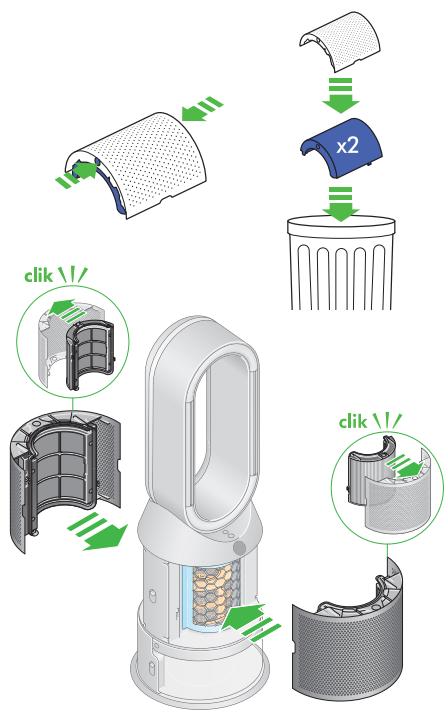 DYSON PURIFICATEURDAIR379491 - Remplacer le filtré HEPA et à charbon actif - 1