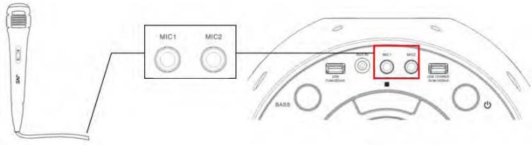 JVC XS-F720B - FUNCIONAMIENTO DEL CONECTOR DE MICRóFONO - 1