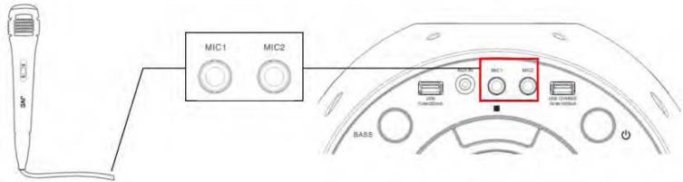 JVC XS-F720B - WERKING VAN MICROFOONAANSLUITING - 1