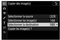 NIKON Z6II+24-70MM - Choisissez [Sélectionner la destination]. - 1