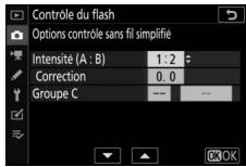 NIKON Z6II+24-70MM - : réglez les paramètres du contrôle sans fil simplifié. - 1