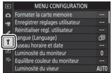 NIKON Z6II+24-70MM - Menu Configuration: configuration de l'appareil photo - 1