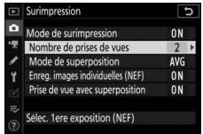 NIKON Z6II+24-70MM - Choisissez une valeur pour [Nombre de prises de vues]. - 1