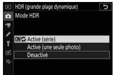NIKON Z6II+24-70MM - Sélectionnez un [Mode HDR]. - 2