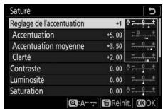 NIKON Z6II+24-70MM - Modifiez le Picture Control sélectionné. - 1