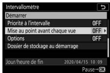 NIKON Z6II+24-70MM - - Choisissez si l'appareil photo effectue la mise au point entre les prises de vues. - 1