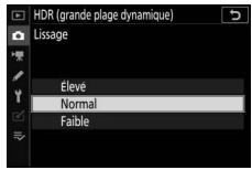NIKON Z6II+24-70MM - Reglez le [Lissage]. - 2
