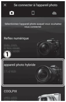 NIKON Z6II+24-70MM - Periphérique Android : touchez [appareil photo hybride], puis touchez [Association (Bluetooth)]. - 1