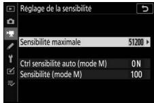 NIKON Z6II+24-70MM - Réglage de la sensibilité - 1