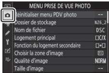 NIKON Z6II+24-70MM - - Menu Prise de vue photo : options de prise de vue - 1