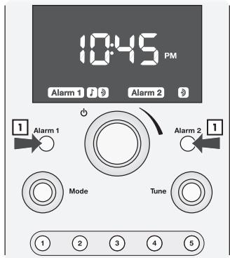BOSTON ACOUSTICS REFERENCE BADUOIW - Réglage d'une alarme - 1