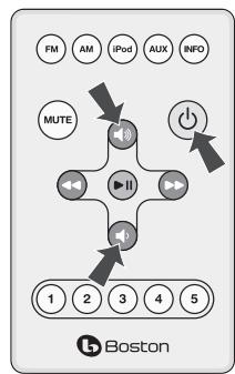 BOSTON ACOUSTICS REFERENCE BADUOIW - Réglage du volume - 2