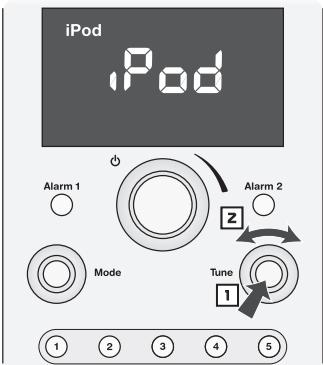 BOSTON ACOUSTICS REFERENCE BADUOIW - Commandes du panneau avant pour le fonctionnement de l'iPod - 1