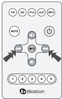 BOSTON ACOUSTICS REFERENCE BADUOIW - Utilisation de la télécommande - 2