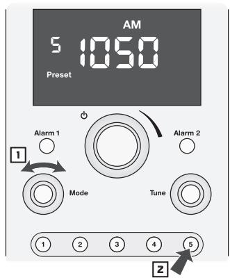 BOSTON ACOUSTICS REFERENCE BADUOIW - Sélection d'une station radio prépréglée - 1