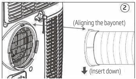 BEKO BP109AC - Introduction to exhaust hose installation - 2