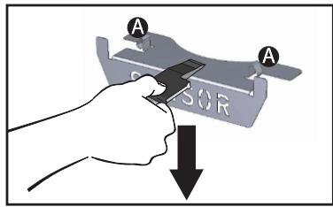 DE DIETRICH DOP4543H - A „SENSOR“ LEMEZ LE-ÉS VISSZASZERELÉSE - 1