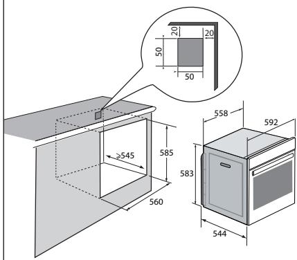 DE DIETRICH DOP4543H - WYBÓR MIEJSCA INSTALACJI WBUDDOWANIA - 2