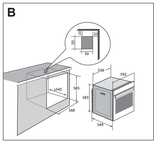 DE DIETRICH DOP4543H - KEUZE VAN DE PLAATSING EN INBOUW - 2