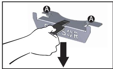 DE DIETRICH DOP4543H - REMOVING AND REFITTING THE "SENSOR" PLATE - 1