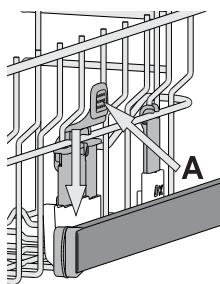 INDESIT LAVEVAISSELLEUNMC1WANJIEDSICST117C - AJUSTER LA HAUTEUR DU PANIER SUPÉRIEUR - 1