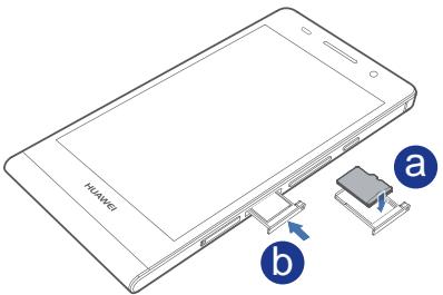 HUAWEI ASCEND P6 - Insertion et retrait d'une carte microSD - 3