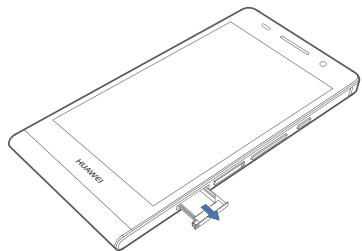 HUAWEI ASCEND P6 - Insertion et retrait d'une carte micro SIM - 6