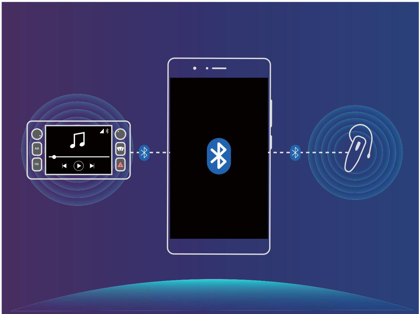 HUAWEI P20 TWILIGHT - Se connecter simultanément à deux appareils Bluetooth avec votre Telefoné - 1