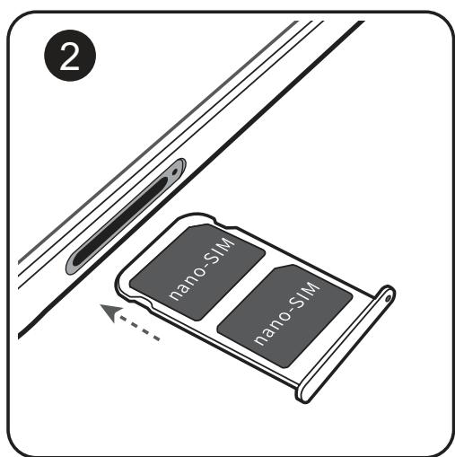 HUAWEI P20 TWILIGHT - Insertion des cartes - 4